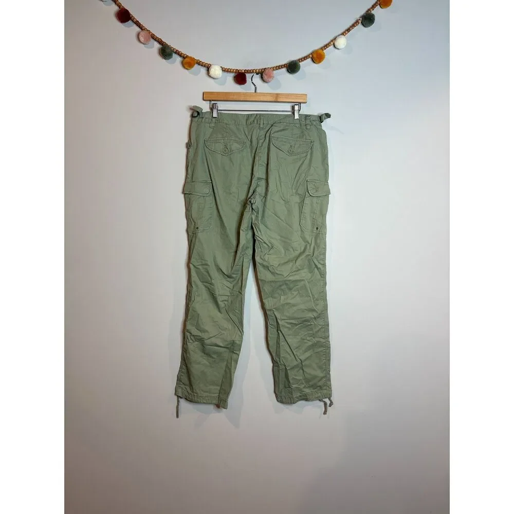 Y2K J. Crew olive green cargo pants